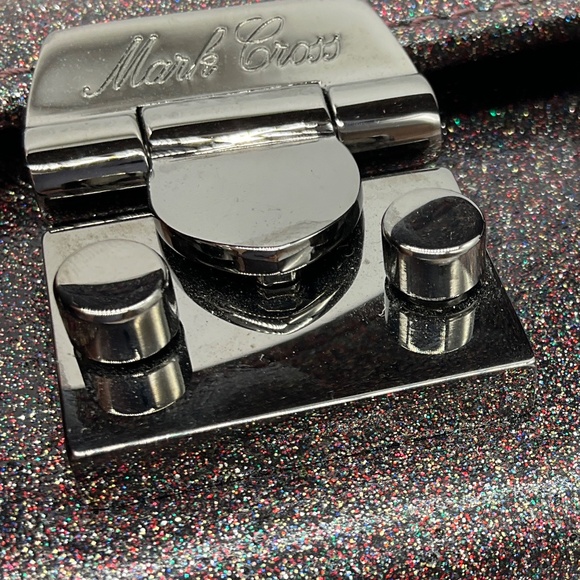 MARK CROSS GLITTER MULTI METALLIC GRACE MINI BOX BAG - Picture 5 of 14